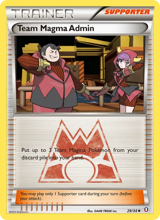 Team Magma Admin 29 Double Crisis Pokesingles