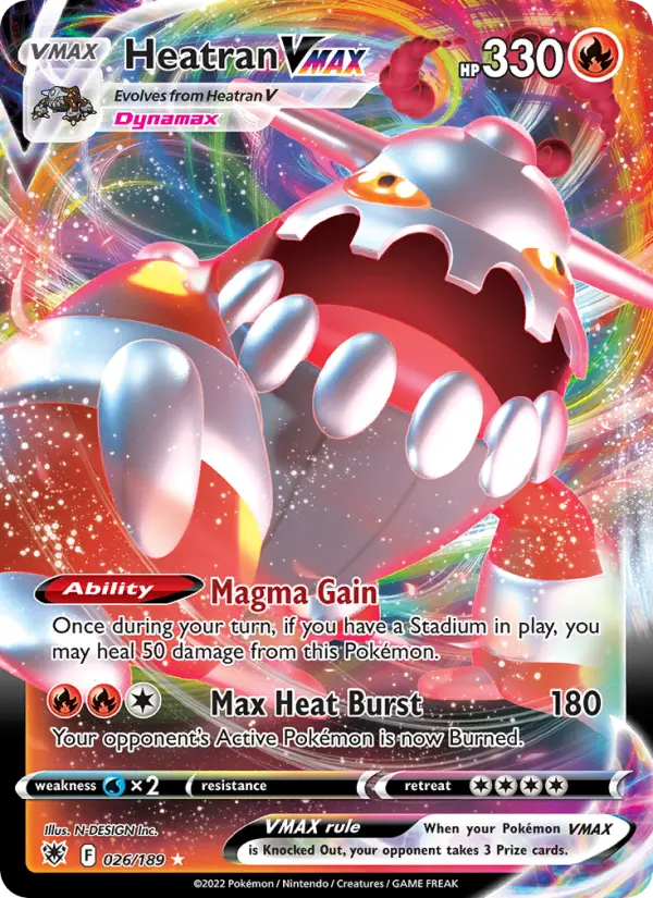 Heatran VMAX 26 Astral Radiance Pokesingles