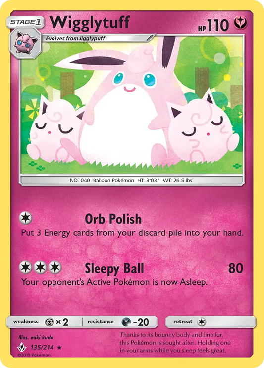 Wigglytuff 135 Unbroken Bonds Pokesingles