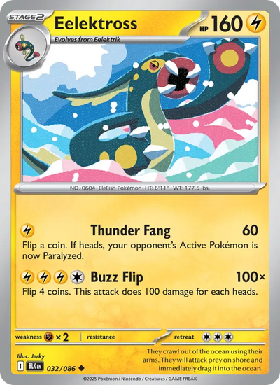 Eelektross 32 Black Bolt Pokesingles