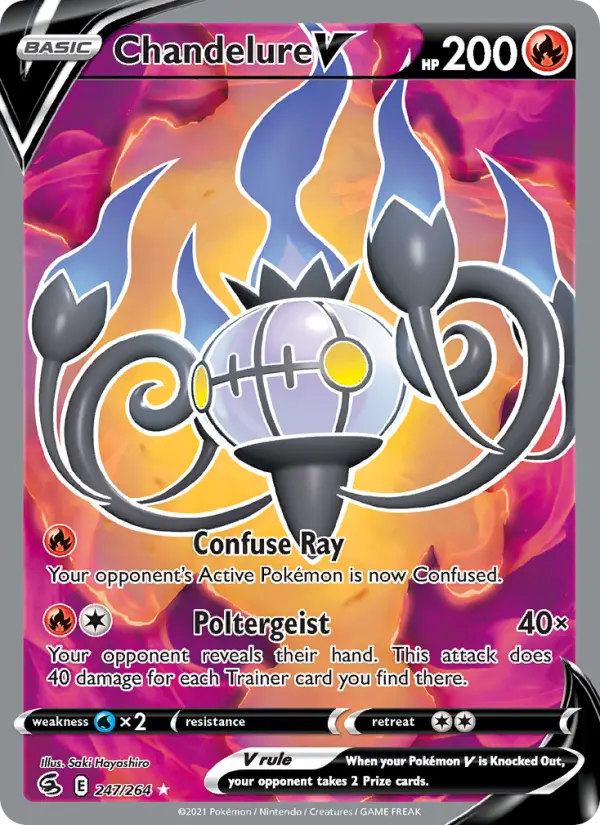 Chandelure V 247 Fusion Strike Pokesingles