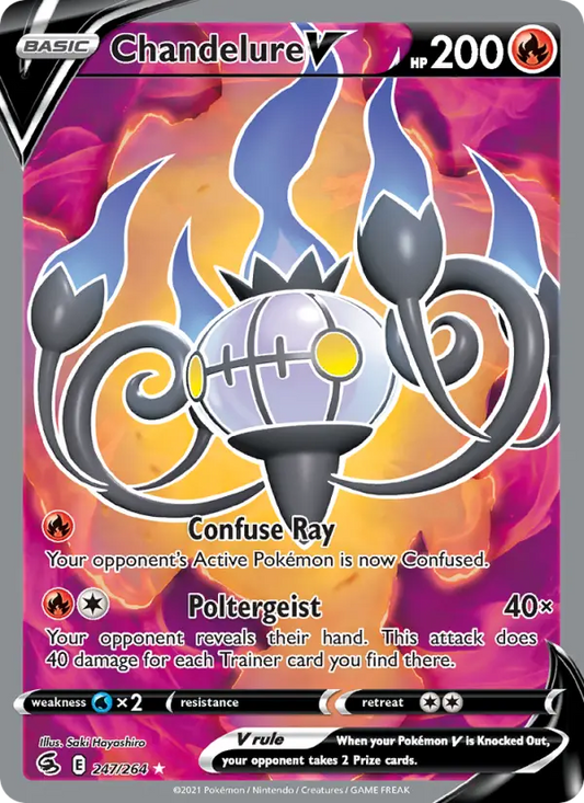 Chandelure V 247 Fusion Strike Pokesingles