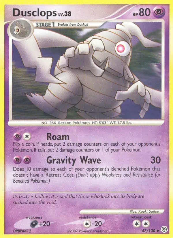 Dusclops 47 Diamond & Pearl Pokesingles