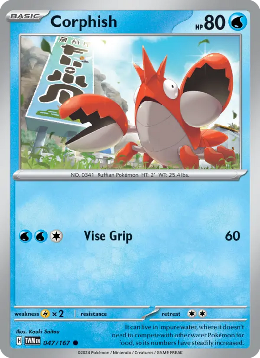 Corphish 47 Twilight Masquerade Pokesingles