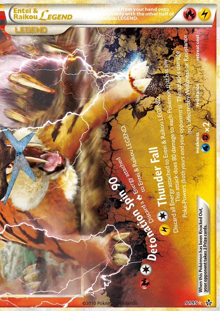 Entei & Raikou LEGEND 91 Unleashed Pokesingles
