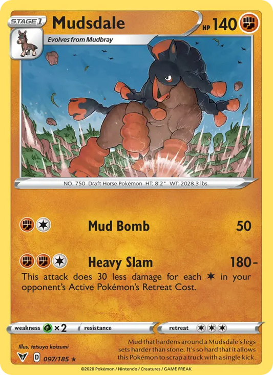 Mudsdale 97 Vivid Voltage Pokesingles
