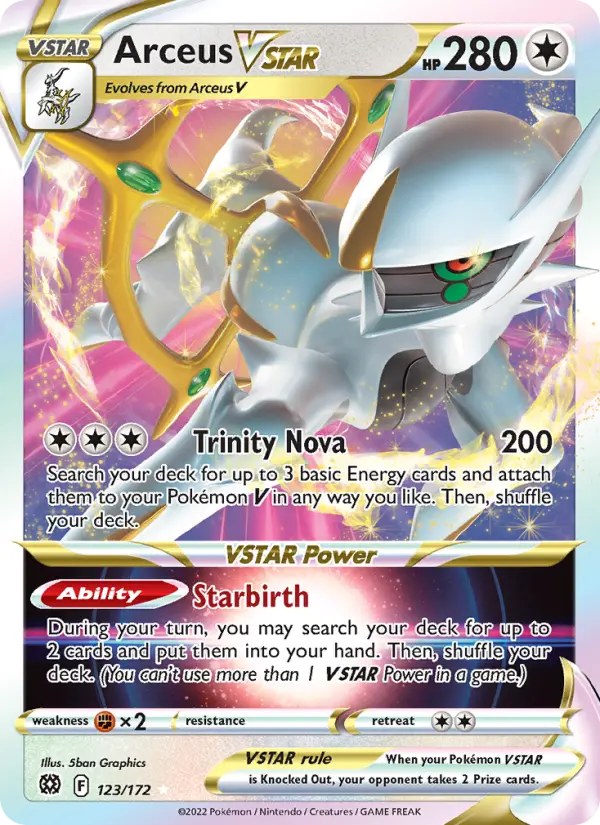 Arceus VSTAR 123 Brilliant Stars Pokesingles