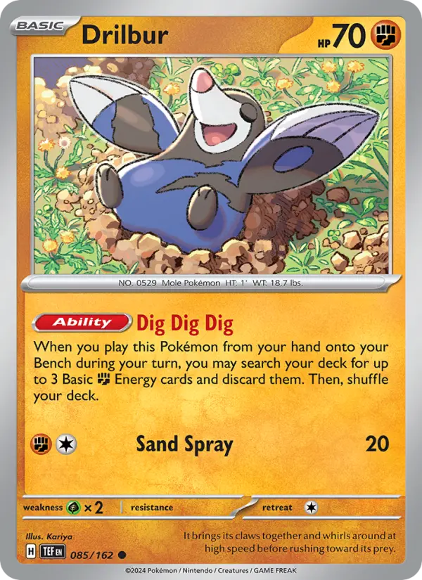 Drilbur 85 Temporal Forces Pokesingles