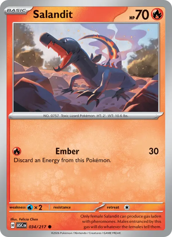 Salandit 34 Ascended Heroes Pokesingles