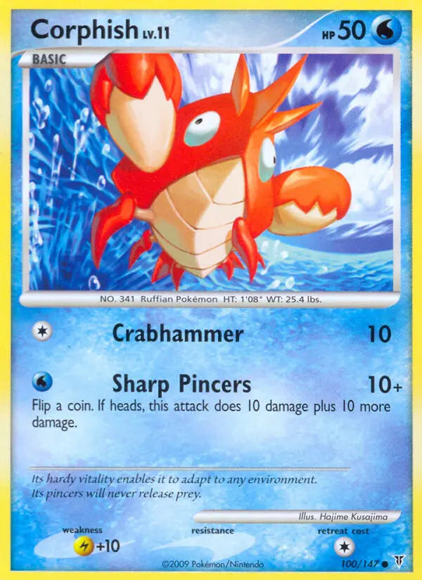 Corphish 100 Supreme Victors Pokesingles
