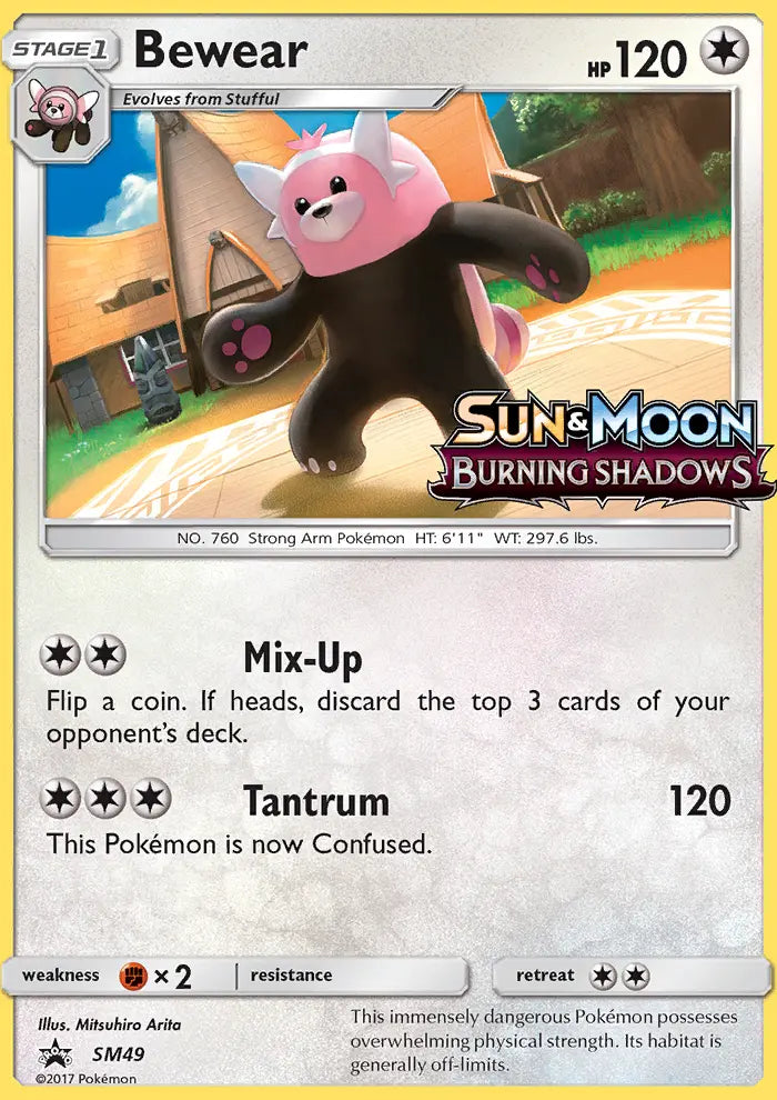 Bewear SM49 SM Black Star Promos Pokesingles