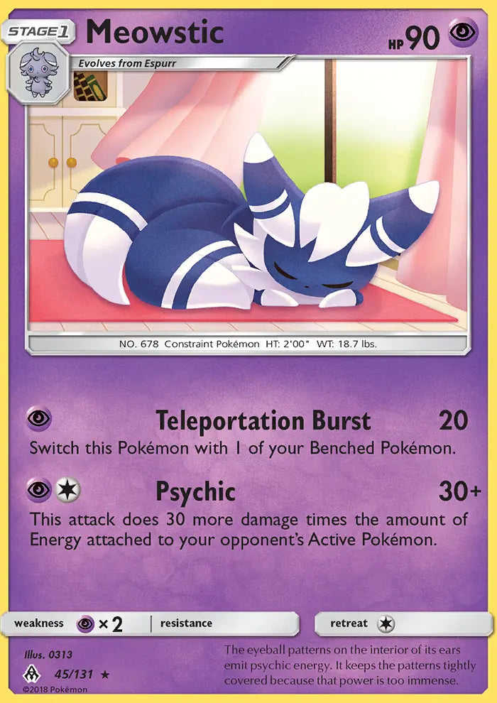 Meowstic 45 Forbidden Light Pokesingles