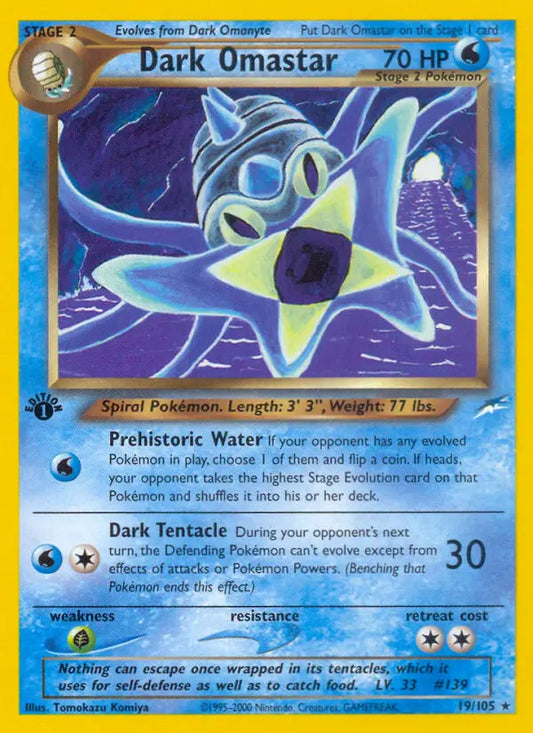 Dark Omastar 19 Neo Destiny Pokesingles