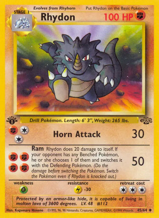 Rhydon 45 Jungle Pokesingles