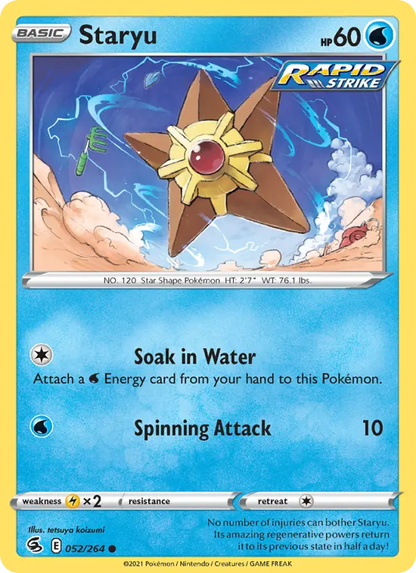 Staryu 52 Fusion Strike Pokesingles