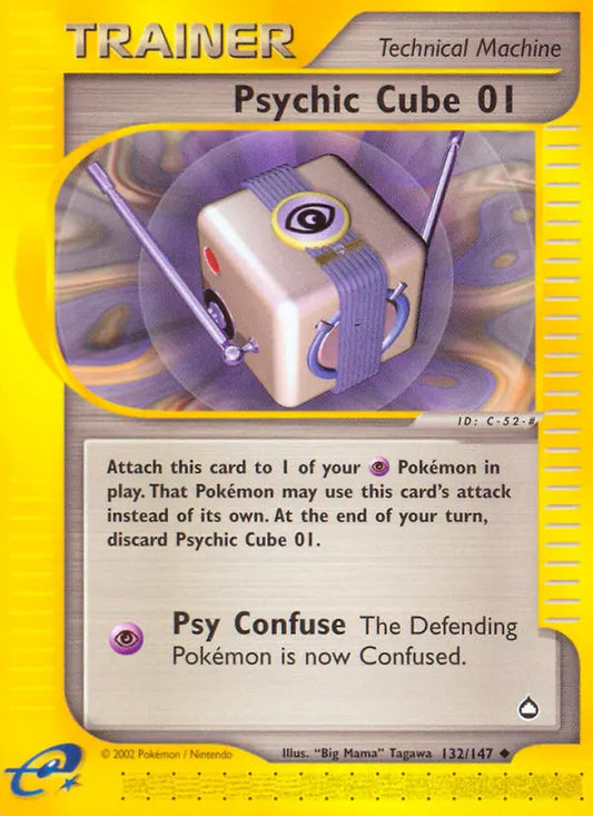 Psychic Cube 01 132 Aquapolis Pokesingles