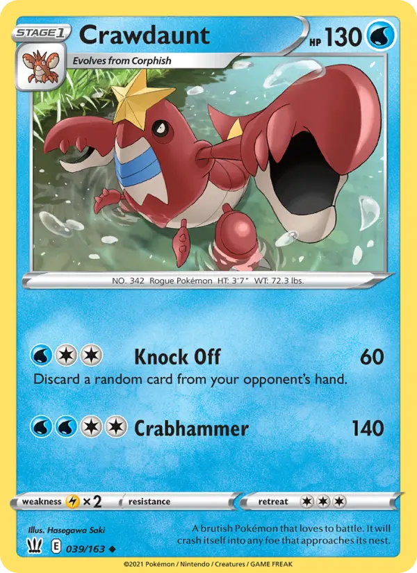 Crawdaunt 39 Battle Styles Pokesingles