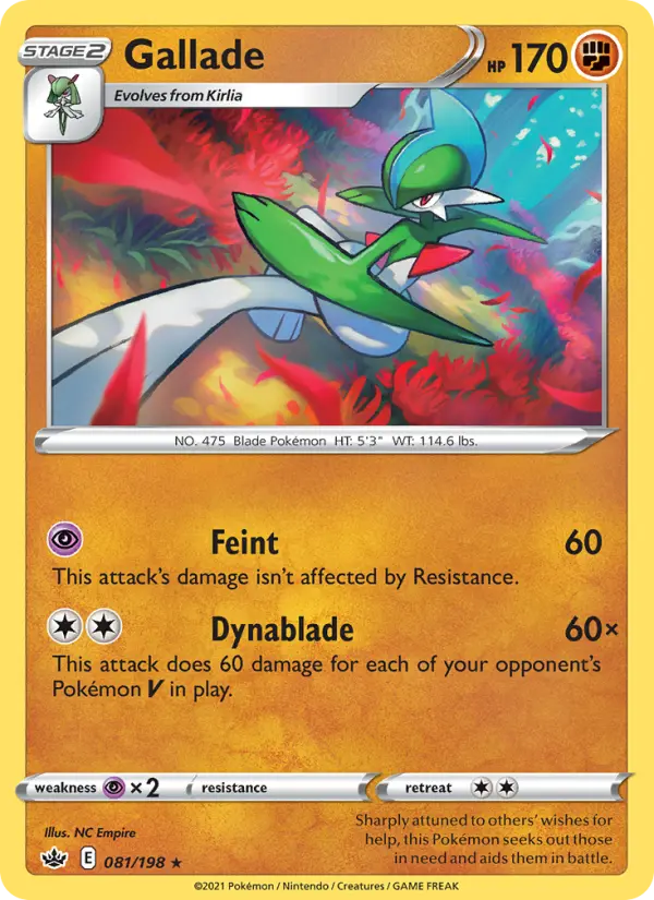 Gallade 81 Chilling Reign Pokesingles
