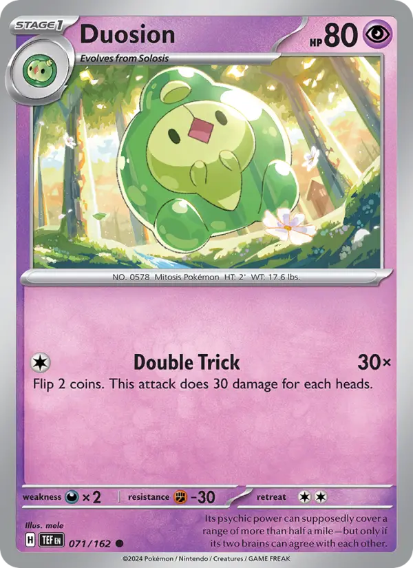 Duosion 71 Temporal Forces Pokesingles