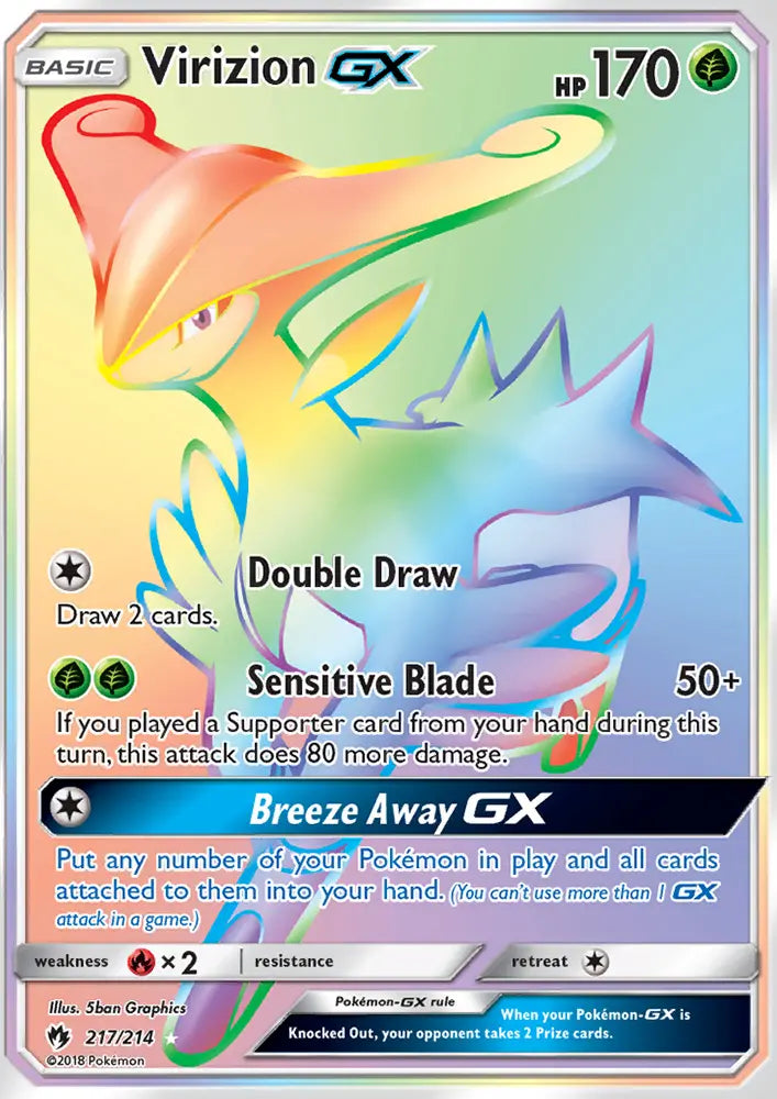 Virizion GX 217 Lost Thunder Pokesingles