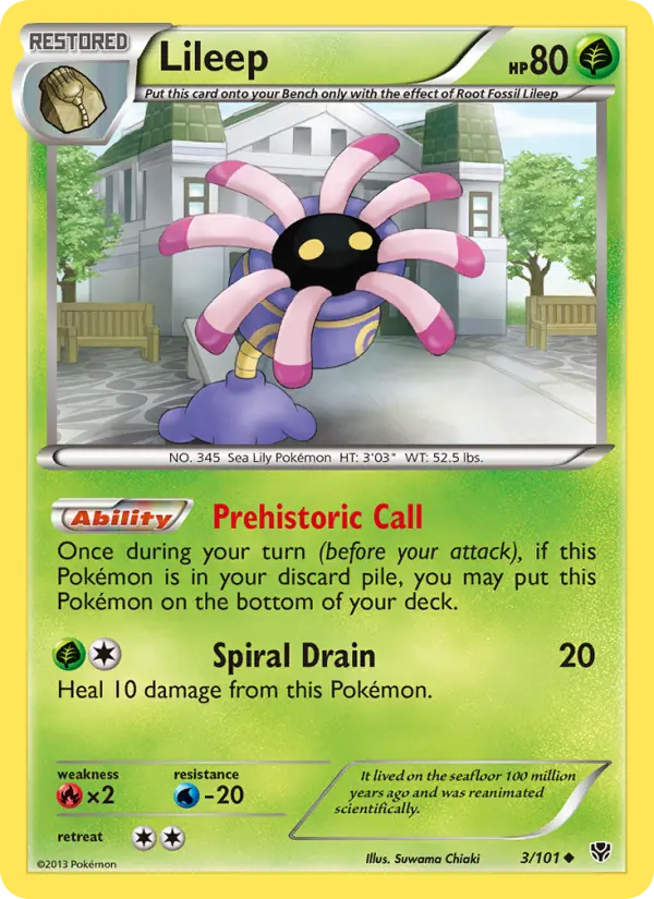 Lileep 3 Plasma Blast Pokesingles