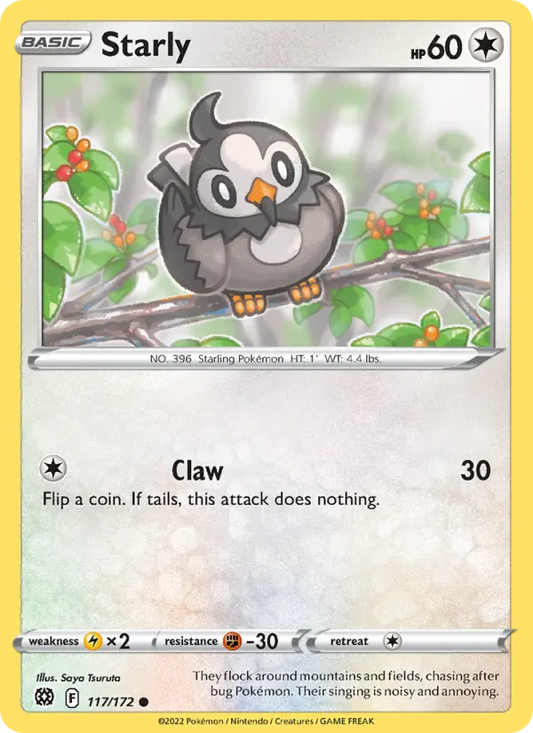 Starly 117 Brilliant Stars Pokesingles