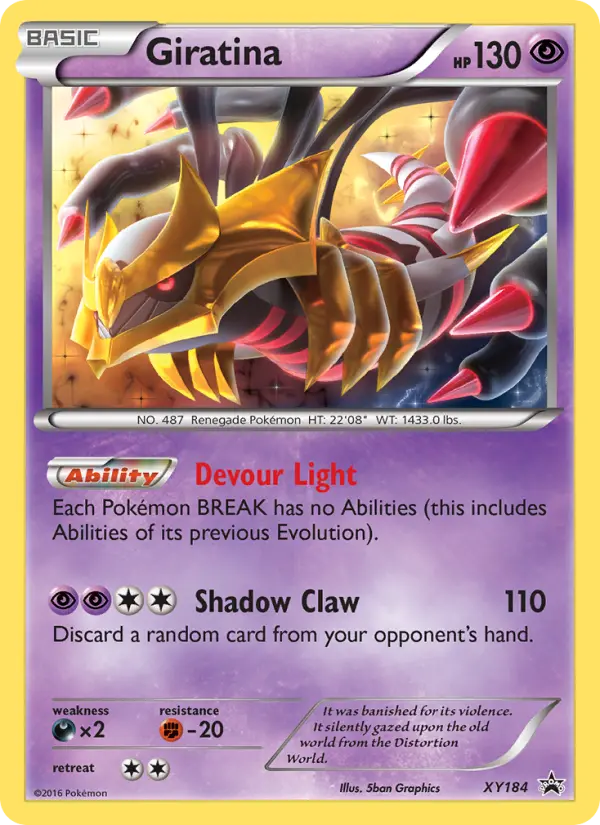 Giratina XY184 XY Black Star Promos Pokesingles