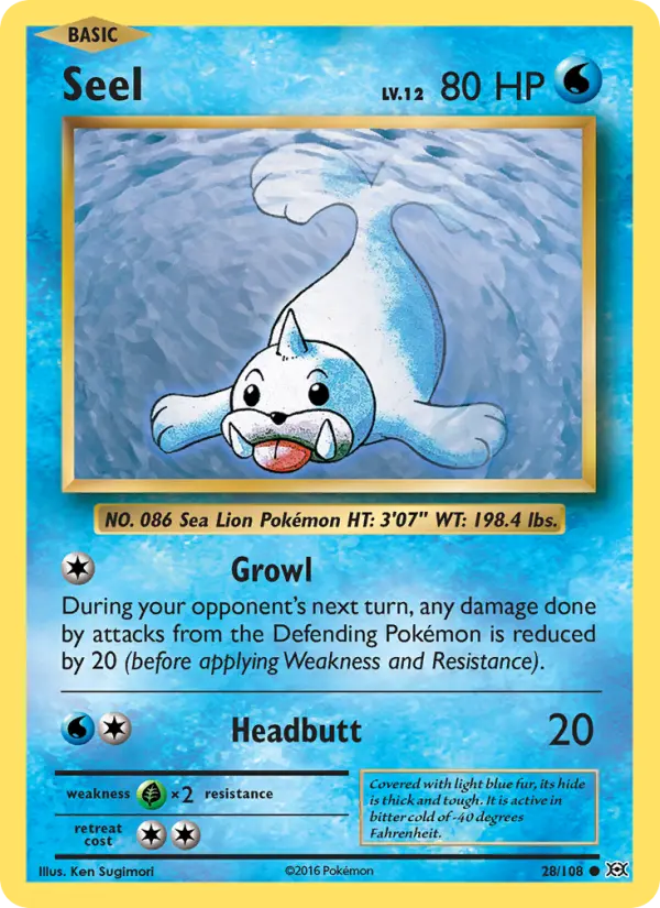 Seel 28 Evolutions Pokesingles