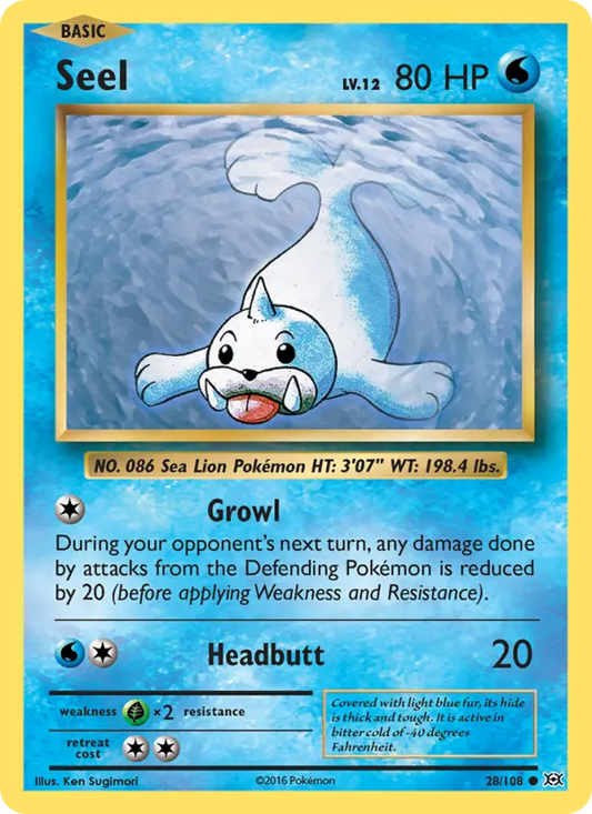 Seel 28 Evolutions Pokesingles