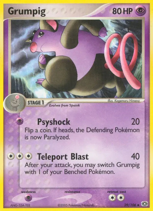 Grumpig 29 Emerald Pokesingles