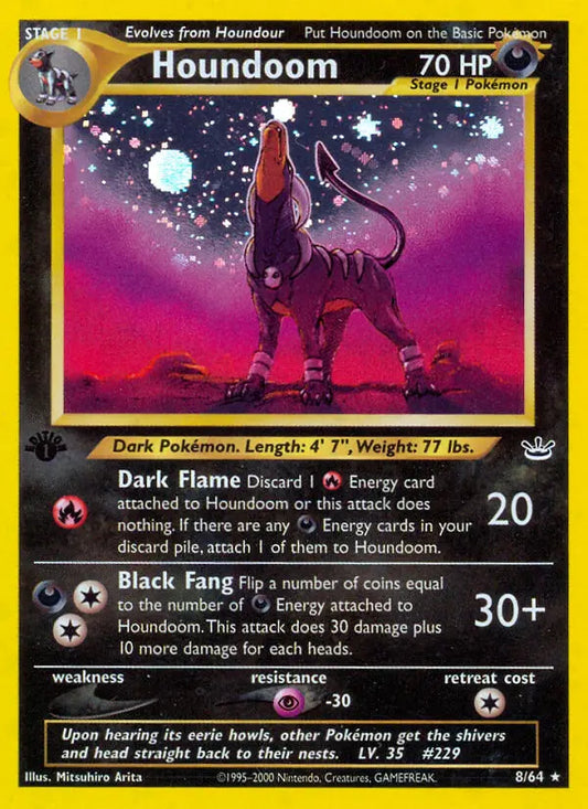 Houndoom 8 Neo Revelation Pokesingles