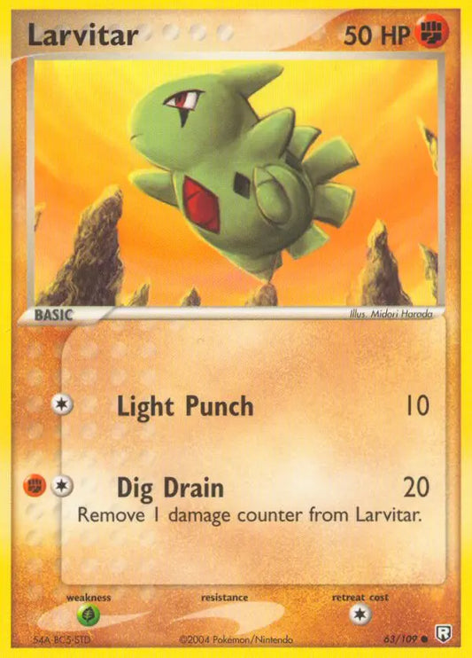 Larvitar 63 Team Rocket Returns Pokesingles