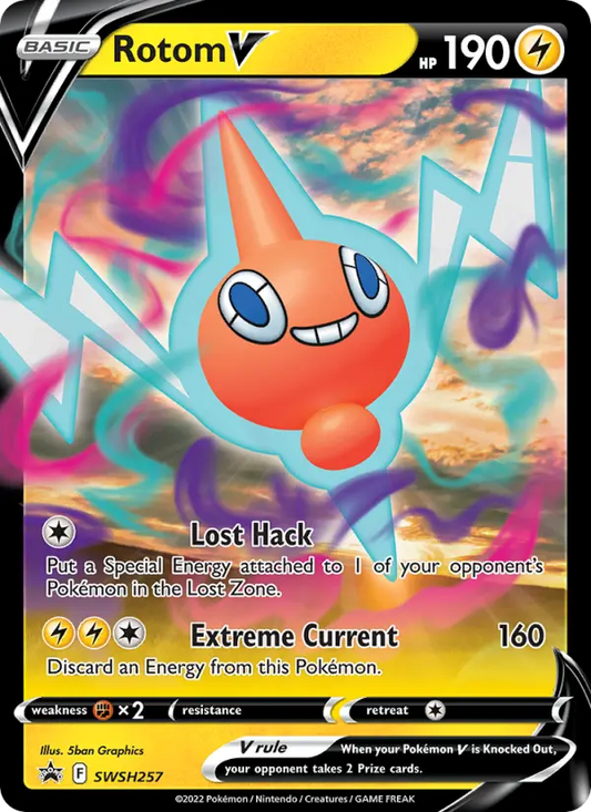 Rotom V SWSH257 SWSH Black Star Promos Pokesingles