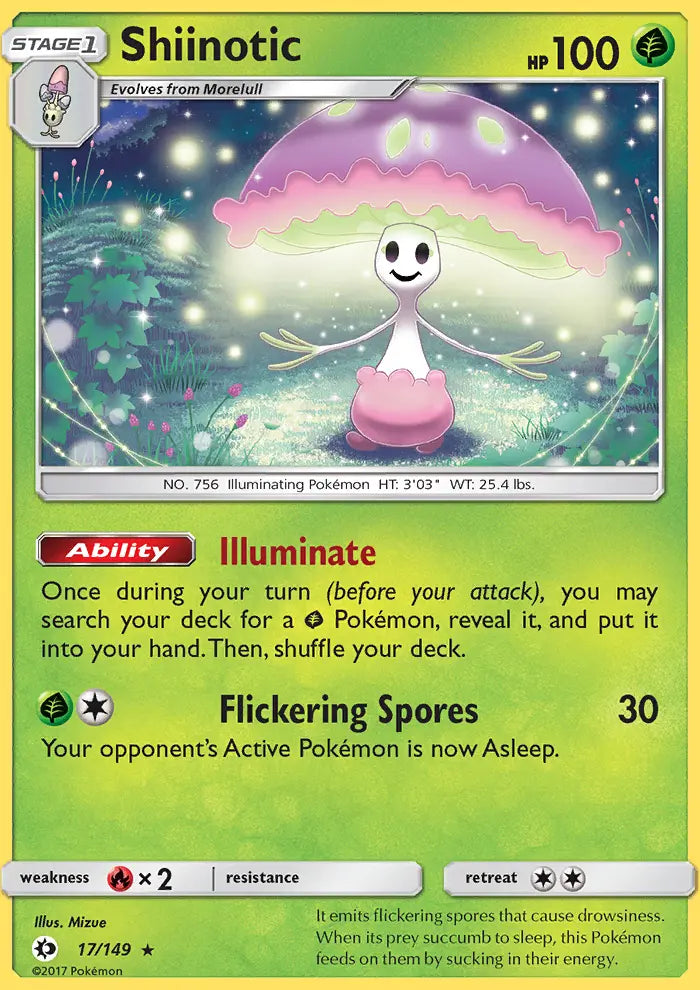 Shiinotic 17 Sun & Moon Pokesingles