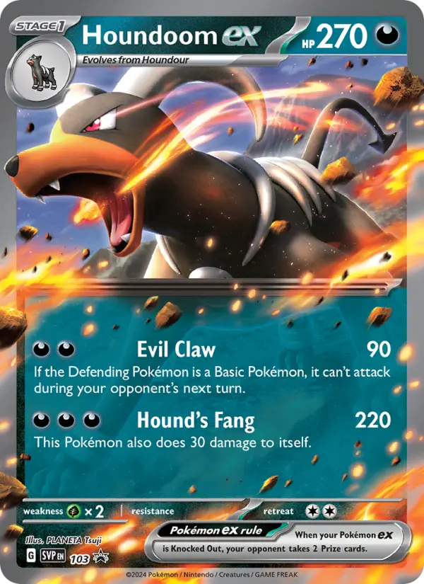 Houndoom ex 103 SVP Black Star Promos Pokesingles