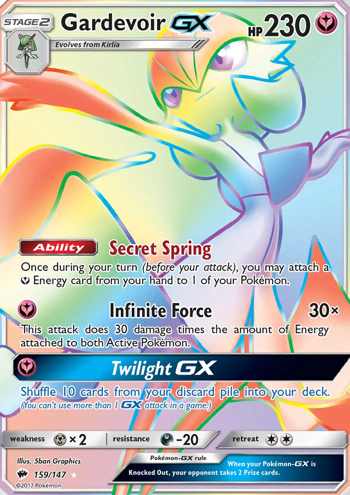 Gardevoir GX 159 Burning Shadows Pokesingles
