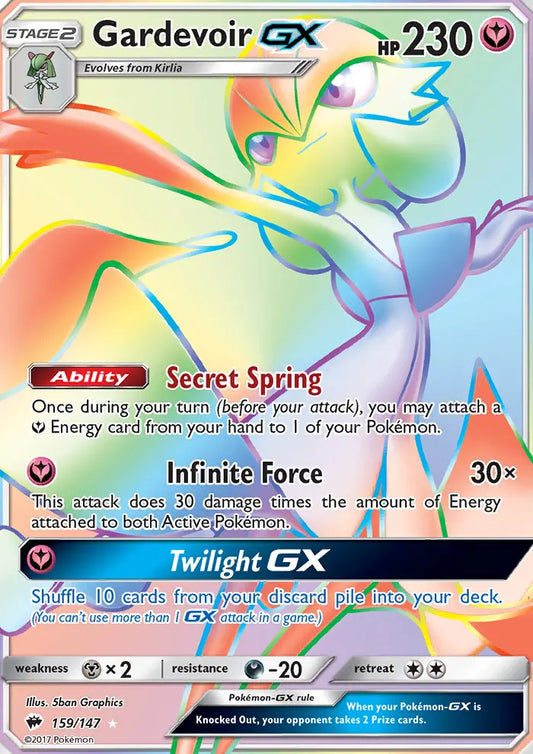 Gardevoir GX 159 Burning Shadows Pokesingles