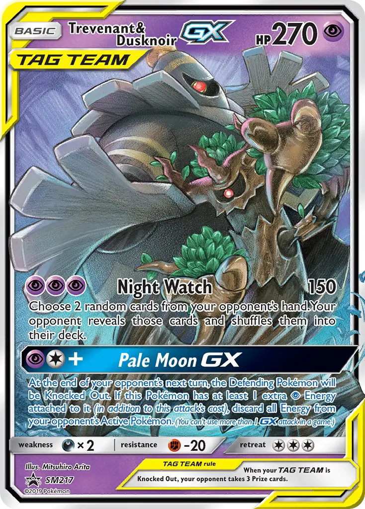 Trevenant & Dusknoir GX SM217 SM Black Star Promos Pokesingles