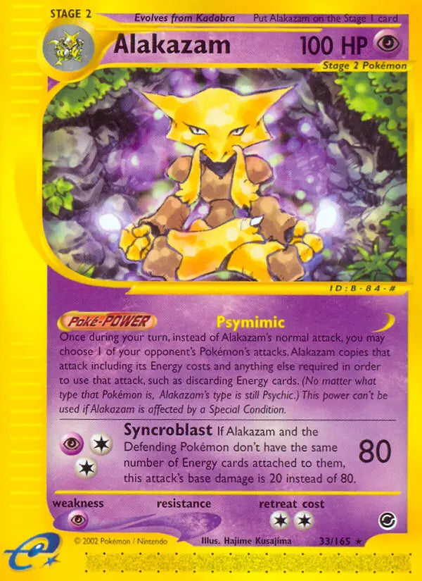 Alakazam 33 Expedition Base Set Pokesingles