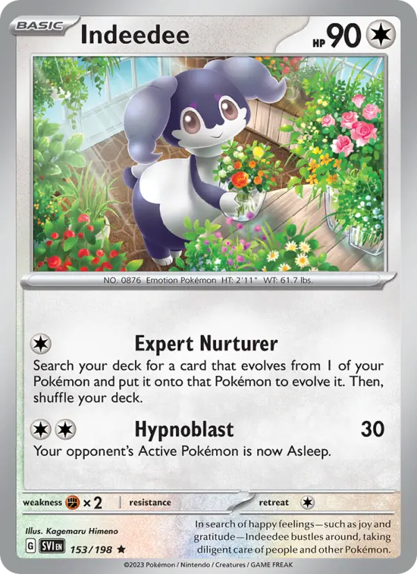 Indeedee 153 Scarlet & Violet Pokesingles