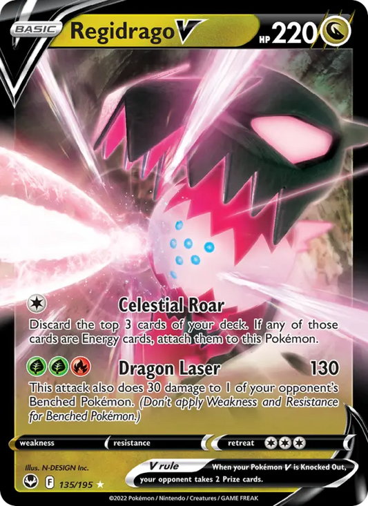 Regidrago V 135 Silver Tempest Pokesingles