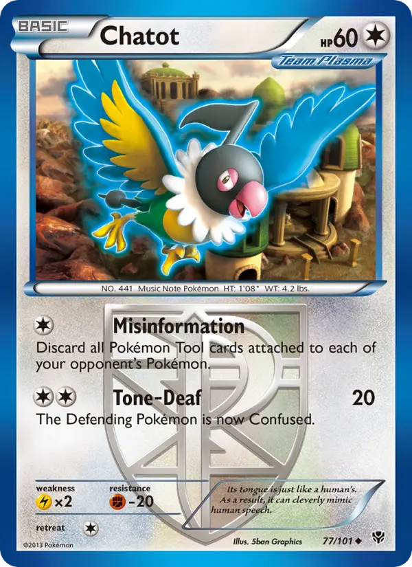 Chatot 77 Plasma Blast Pokesingles