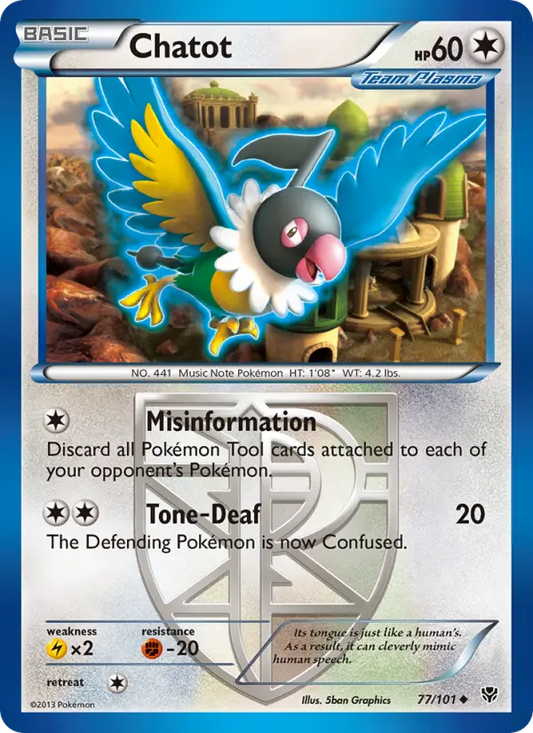 Chatot 77 Plasma Blast Pokesingles