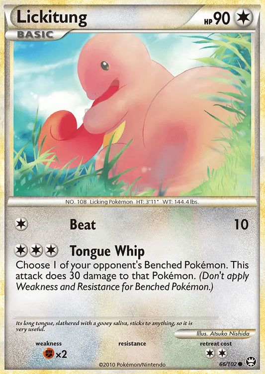 Lickitung 66 Triumphant Pokesingles
