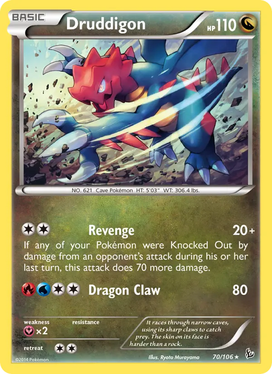 Druddigon 70 Flashfire Pokesingles