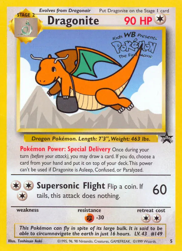 Dragonite 5 Wizards Black Star Promos Pokesingles