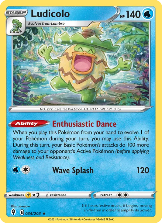 Ludicolo 34 Evolving Skies Pokesingles