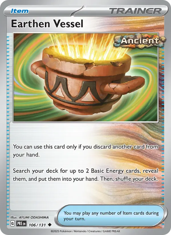 Earthen Vessel 106 Prismatic Evolutions Pokesingles