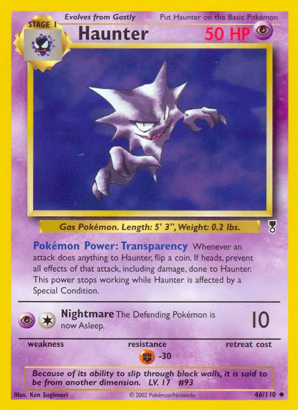 Haunter 46 Legendary Collection Pokesingles