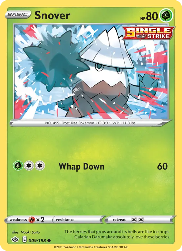 Snover 9 Chilling Reign Pokesingles